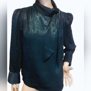 Dark Teal Satin-Look Neck Tie